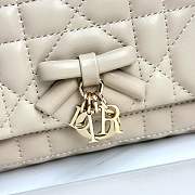 My Dior Mini Bag Trianon Cannage Lambskin Beige - 21x11.5x7cm - 2