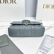 My Dior Mini Bag Trianon Cannage Lambskin Cloud Blue - 21x11.5x7cm - 4