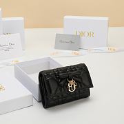 Lady Dior Glycine Wallet Soupir Pink Cannage Lambskin - 11x7.5x3cm - 6