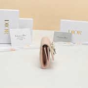 Lady Dior Glycine Wallet Two-Tone Pink Fairytale and Latte Cannage Lambskin - 11x7.5x3cm - 4