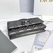 My Dior Mini Bag Silver-Tone Metallic Cannage Lambskin Bow - 21x11.5x4.5cm - 2