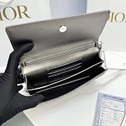 My Dior Mini Bag Silver-Tone Metallic Cannage Lambskin Bow - 21x11.5x4.5cm - 4
