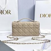 My Dior Mini Bag White Cannage Lambskin Bow - 21x11.5x4.5cm - 4