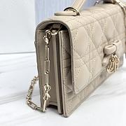 My Dior Mini Bag Beige Cannage Lambskin Bow - 21x11.5x4.5cm - 3