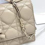 My Dior Mini Bag Beige Cannage Lambskin Bow - 21x11.5x4.5cm - 2