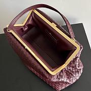 Bottega Veneta The 1998 Lambskin Burgundy - 37x18x16cm - 2