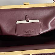 Bottega Veneta The 1998 Lambskin Burgundy - 37x18x16cm - 3