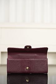 Chanel Clutch With Chain Lizard Embossed Calfskin & Gold-Tone Metal Dark Burgundy AP5280 - 25x9.5x5cm - 2