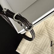 Bottega Veneta Leather Bracelet in Fondant - 4