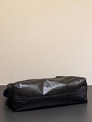 YSL Hortense Hobo In Shiny Leather Black - 41x35x15cm - 2