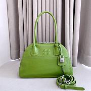 Miumiu Vivant Nappa Leather Bag Fern Green 5BB199 -  32x19.5x11cm - 4