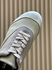 Jil Sander Etage Satin Sneaker With Suede Trims Acqua - 4