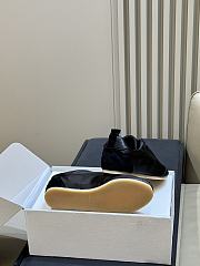 Jil Sander Etage Satin Sneaker With Suede Trims Black - 6