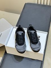 Jil Sander Etage Satin Sneaker With Suede Trims Black - 5