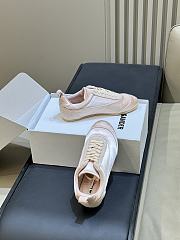 Jil Sander Etage Satin Sneaker With Suede Trims Rose - 4