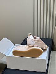 Jil Sander Etage Satin Sneaker With Suede Trims Rose - 2