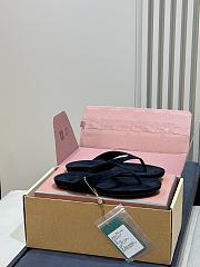 Loro Piana Ida Sandal Suede Goatskin Black (8000) - 6