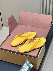 Loro Piana Ida Sandal Suede Goatskin Lemon Zest (20IH) - 4