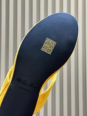 Loro Piana Ida Sandal Suede Goatskin Lemon Zest (20IH) - 5