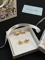 Dior Tribales Earrings Gold-Finish Metal and White Resin Pearls E4875WOMRS - 5