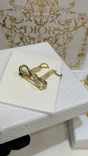 Dior CD Ribbon Brooch Gold-Finish Metal and Crystals V1975WOMCY - 5
