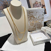 Dior Petit CD Double Necklace Gold-Finish Metal and Silver-Tone Crystals N1155PMTCY_D301 - 5