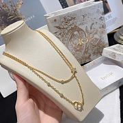 Dior Petit CD Double Necklace Gold-Finish Metal and Silver-Tone Crystals N1155PMTCY_D301 - 6