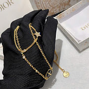 Dior Petit CD Double Necklace Gold-Finish Metal and Silver-Tone Crystals N1155PMTCY_D301 - 3