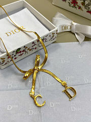 Dior CD Ribbon Choker Gold-Finish Metal N3660WOMMT_D300 - 3
