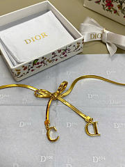 Dior CD Ribbon Choker Gold-Finish Metal N3660WOMMT_D300 - 4