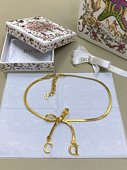 Dior CD Ribbon Choker Gold-Finish Metal N3660WOMMT_D300 - 5