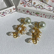 Dior Tribales Earrings Gold-Finish Metal, White Resin Pearls and Freshwater Pearls E4495WOMFW_D301 - 3