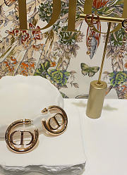 Dior 30 Montaigne Earrings Gold-Finish Metal E2050WOMMT_D300 - 3