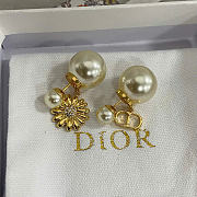 Dior Tribales Earrings Gold-Finish Metal, White Resin Pearls and Crystals E4829WOMCY_D319 - 5