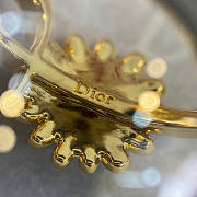 Dior CD Multi Flowers Hoop Earrings Gold-Finish Metal and Crystals E4849WOMCY_D319 - 6