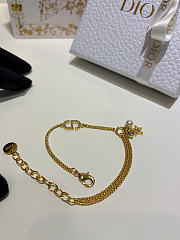 Dior Petit CD Double Bracelet Gold-Finish Metal and Sparkling Crystals B3126WOMCY_D03S - 5