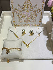 Dior Petit CD Double Necklace Gold-Finish Metal and Sparkling Crystals - 6