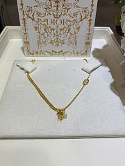 Dior Petit CD Double Necklace Gold-Finish Metal and Sparkling Crystals - 5