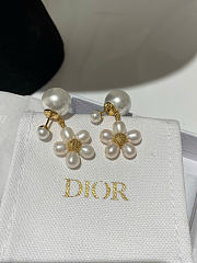 Dioriviera Dior Tribales Earrings Gold-Finish Metal, White Resin Pearls and Freshwater Pearls E4884WOMFW_D301 - 1