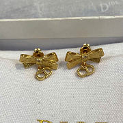 Dior CD Bow Earrings Gold-Finish Metal E4713WOMMT_D300 - 6
