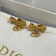 Dior CD Bow Earrings Gold-Finish Metal E4713WOMMT_D300 - 4