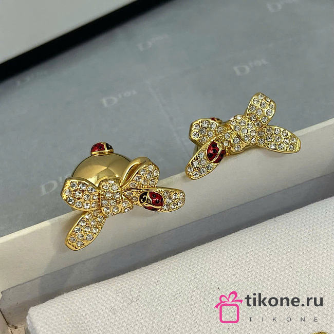 Dior Tribales Earrings Gold-Finish Metal, White Resin Pearls E4493WOMCY_D319 - 1