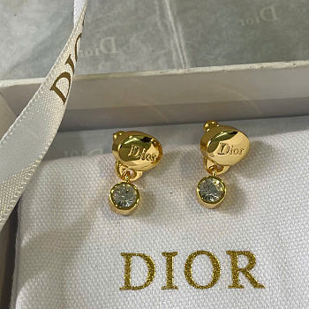 Dior Core Earrings Gold-Finish Metal and Crystals E4815WOMCY_D319