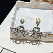 Dior Tribales Earrings Silver-Finish Metal, White Resin Pearls and Crystals - 4