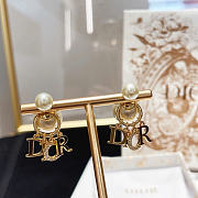 Dior Tribales Earrings Silver-Finish Metal, White Resin Pearls and Crystals - 3