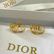 Dior CD Multi Flowers Stud Earrings Gold-Finish Metal E4850WOMMT_D300 - 1