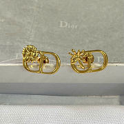 Dior CD Multi Flowers Stud Earrings Gold-Finish Metal E4850WOMMT_D300 - 6