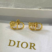 Dior CD Multi Flowers Stud Earrings Gold-Finish Metal E4850WOMMT_D300 - 4