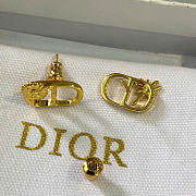 Dior CD Multi Flowers Stud Earrings Gold-Finish Metal E4850WOMMT_D300 - 3