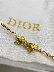 Dior CD Bow Bracelet Gold-Finish Metal and Crystal B3335WOMCY_D319 - 6